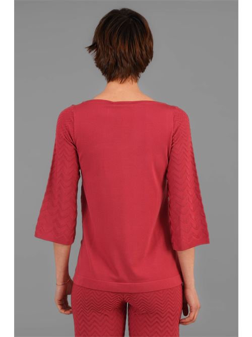 Maglia in viscosa Maida Mila Milano | M1036ROSSO VALENTINO